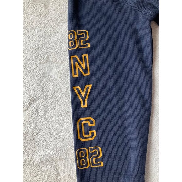 New n/Tags Roebuck & Co. Men's Sz Medium shirt NY Long sleeve Navy Waffle knit - Picture 5 of 9